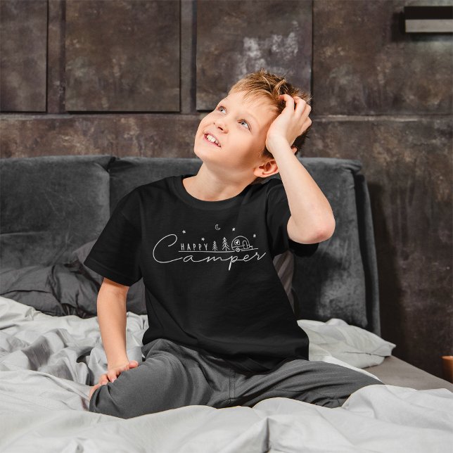 Glücklicher Camper Silhouette T-Shirt (Happy Camper Silhouette T-Shirt)