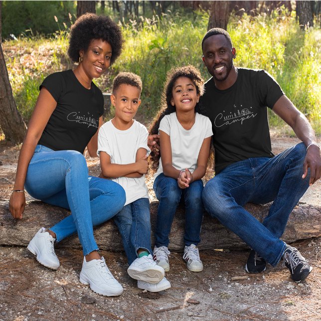 Glücklicher Camper Silhouette T-Shirt (Happy Camper Silhouette T-Shirt)