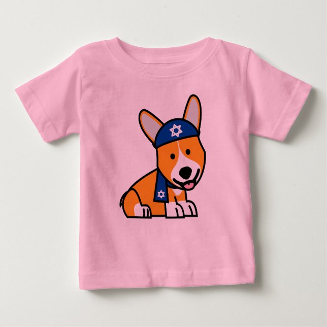 Glücklicher Chanukka jüdischer Baby T-shirt (Vorderseite)