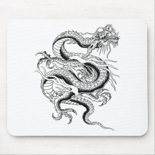 Glücklicher chinesischer Drache Mousepad
