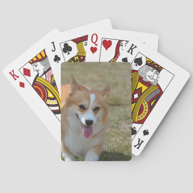 Glücklicher Corgi Spielkarten (Rückseite)