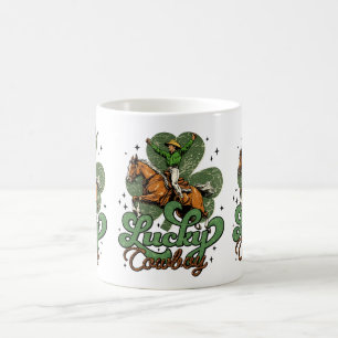 Glücklicher Cowboy Vintage Western Kaffeetasse