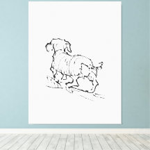 Glücklicher Dachshund – Illustration eines Dackels