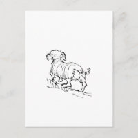 Glücklicher Dachshund – Illustration eines Dackels