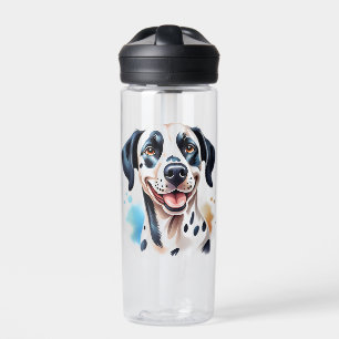 Glücklicher Dalmatiner-Hund Haustier Trinkflasche