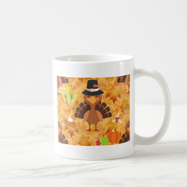 glücklicher Danksager Kaffeetasse (Rechts)