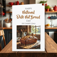 Glücklicher Dattel-Nuss-Brot-Tag | 22. Dezember