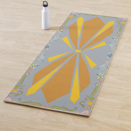 Glücklicher Deco-Sonnenausbruch Yogamatte