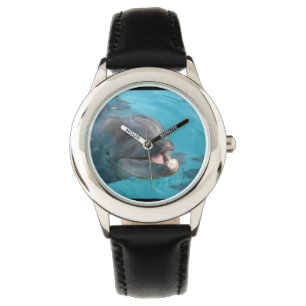 Glücklicher Delphin Armbanduhr