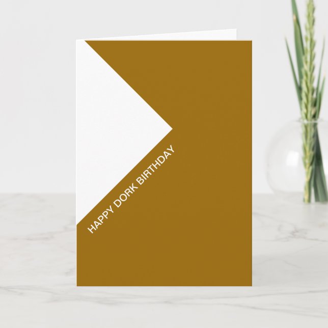 Glücklicher Depp-Geburtstag Karte (Vorderseite)