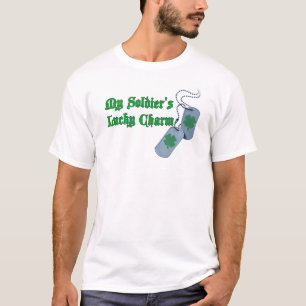 Glücklicher der Charme-T - Shirt meines Soldaten