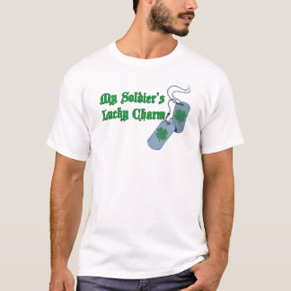 Glücklicher der Charme-T - Shirt meines Soldaten