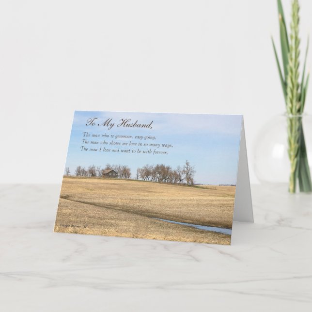 Glücklicher der Vatertags-Ehemann, altes Karte (Vorderseite)