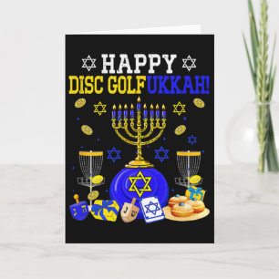Glücklicher Disc Golkah Disc Golf Spieler Fan Chan Karte