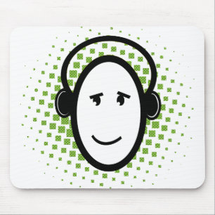 Glücklicher DJ-Typ Mousepad