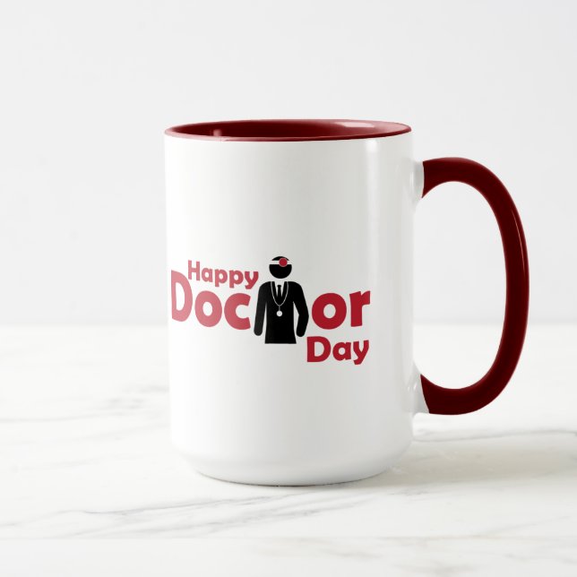Glücklicher Doktor Day Tasse (Rechts)