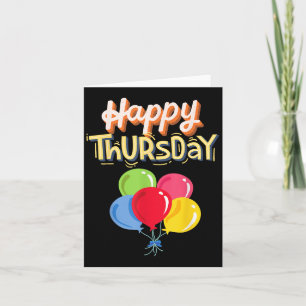 Glücklicher Donnerstag - Positive Motivation farbe Karte