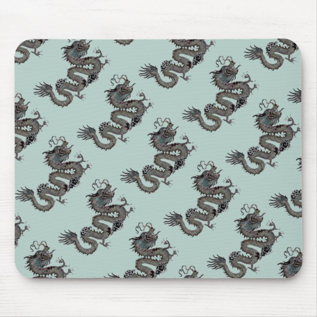Glücklicher Drache Mousepad (Vorne)