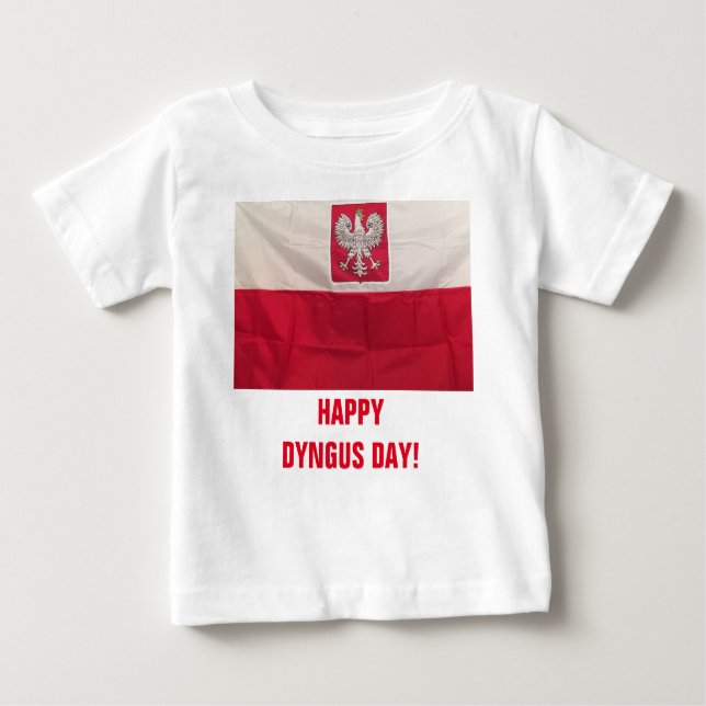 GLÜCKLICHER DYNGUS TAG BABY T-SHIRT (Vorderseite)