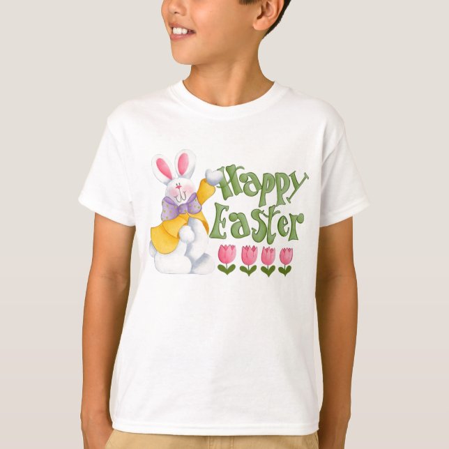 GLÜCKLICHER EASTER KIDS T - SHIRT (Vorderseite)