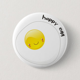 Glücklicher Ei-Knopf Button