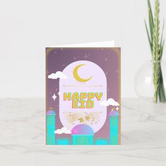glücklicher Eid Dankeskarte