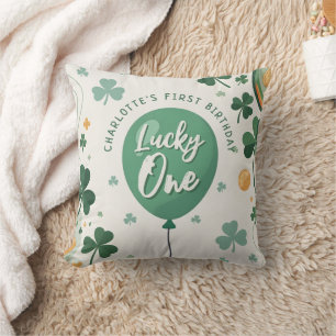 Glücklicher Eine 1. Geburtstag St Patricks Day Kle Kissen