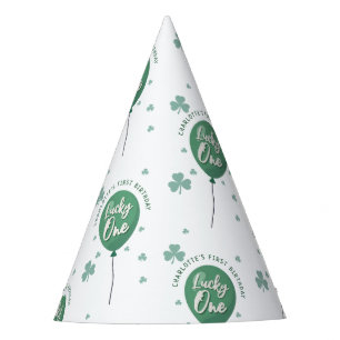 Glücklicher Eine 1. Geburtstag St Patricks Day Kle Partyhütchen