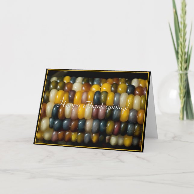 Glücklicher Erntedank! Feiertagskarte (Vorderseite)