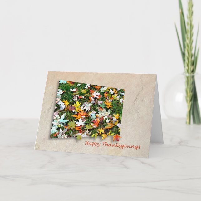 Glücklicher Erntedank! Feiertagskarte (Vorderseite)