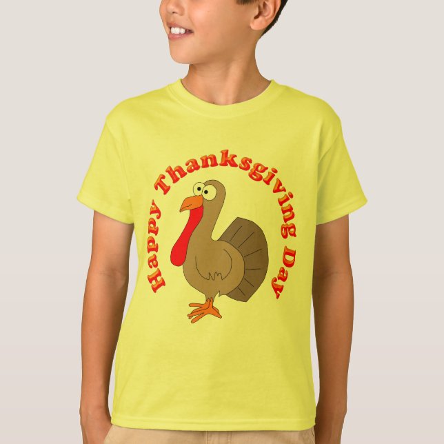 Glücklicher Erntedank scherzt T - Shirt (Vorderseite)