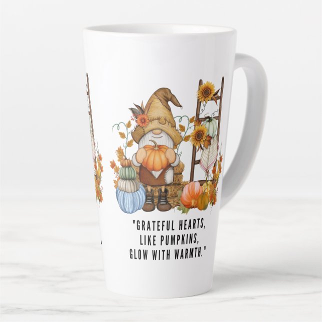 glücklicher Erntedankfall Milchtasse (Rechte Ecke)