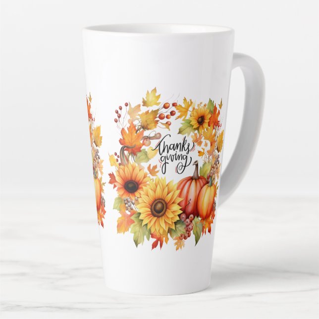 glücklicher Erntedankfall Milchtasse (Rechte Ecke)