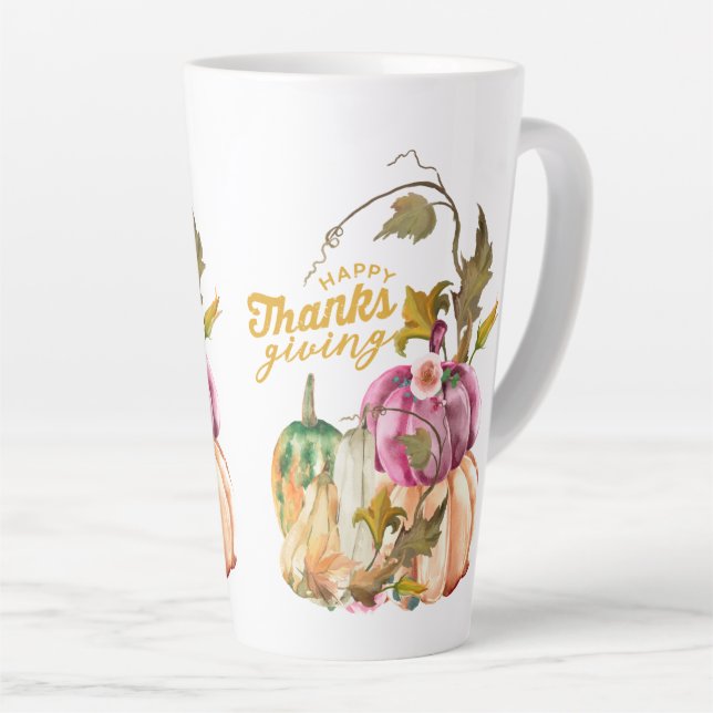 glücklicher Erntedankfall Milchtasse (Rechte Ecke)