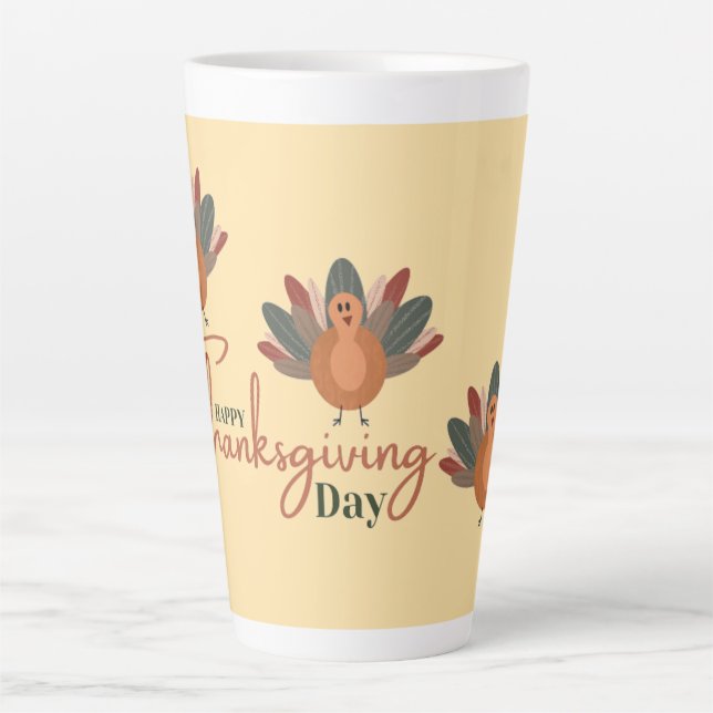 glücklicher Erntedankfall Milchtasse (Vorderseite)