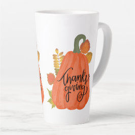 glücklicher Erntedankfall Milchtasse