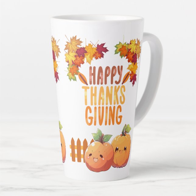 glücklicher Erntedankfall Milchtasse (Rechte Ecke)