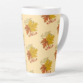 glücklicher Erntedankfall Milchtasse