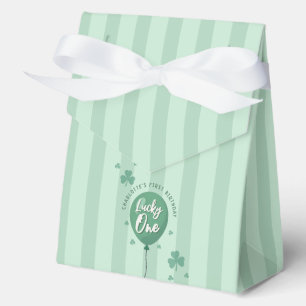 Glücklicher Erster Geburtstag St Patricks Day Klee Geschenkschachtel