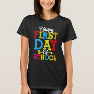 glücklicher erster Schullehrertag 2 T-Shirt