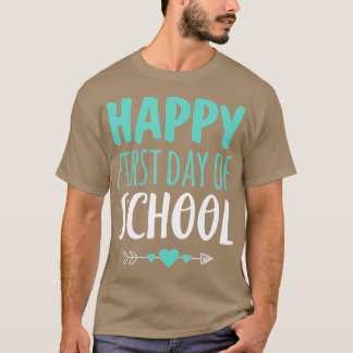glücklicher erster Schullehrertag Arrow C T-Shirt