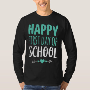 glücklicher erster Schullehrertag Arrow C T-Shirt