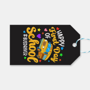 Glücklicher erster Schultag Busfahrer Back to Scho Geschenkanhänger