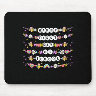 Glücklicher erster Schultag Freundschaftsarmbänder Mousepad