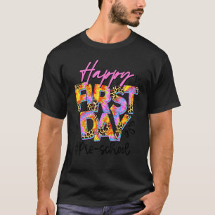 Glücklicher erster Tag der Gefärbte Krawatte der S T-Shirt