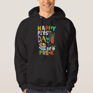 Glücklicher erster Tag der Pre-K Lehrer Boys Girls Hoodie