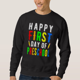 Glücklicher erster Tag im Kindergarten-Design Kind Sweatshirt