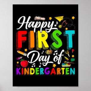 Glücklicher erster Tag im Kindergarten Zurück zur Poster