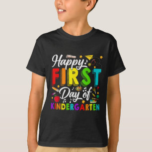 Glücklicher erster Tag im Kindergarten Zurück zur T-Shirt