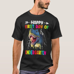 Glücklicher erster Tag Kindergarten Jungen Kinder T-Shirt